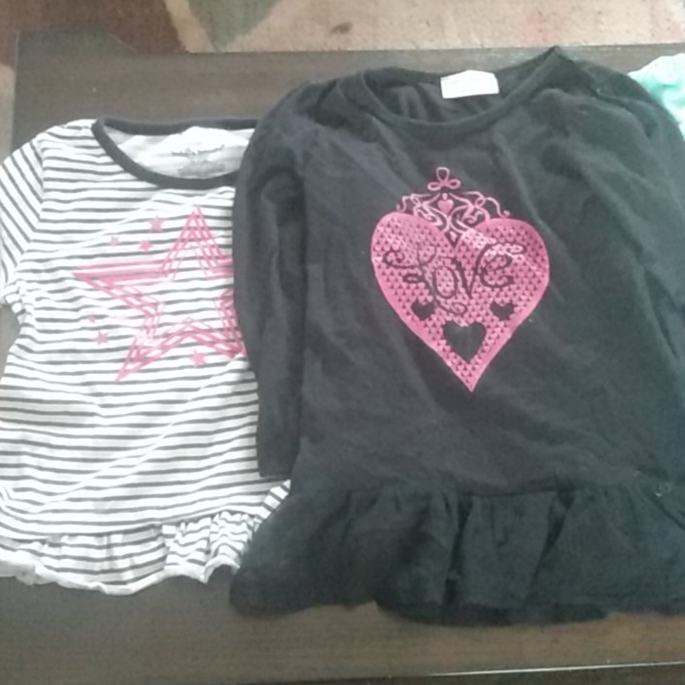 4 long sleeve girl shirts